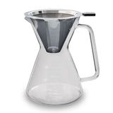 Glass Pour Over Carafe w/ Reusable Filter